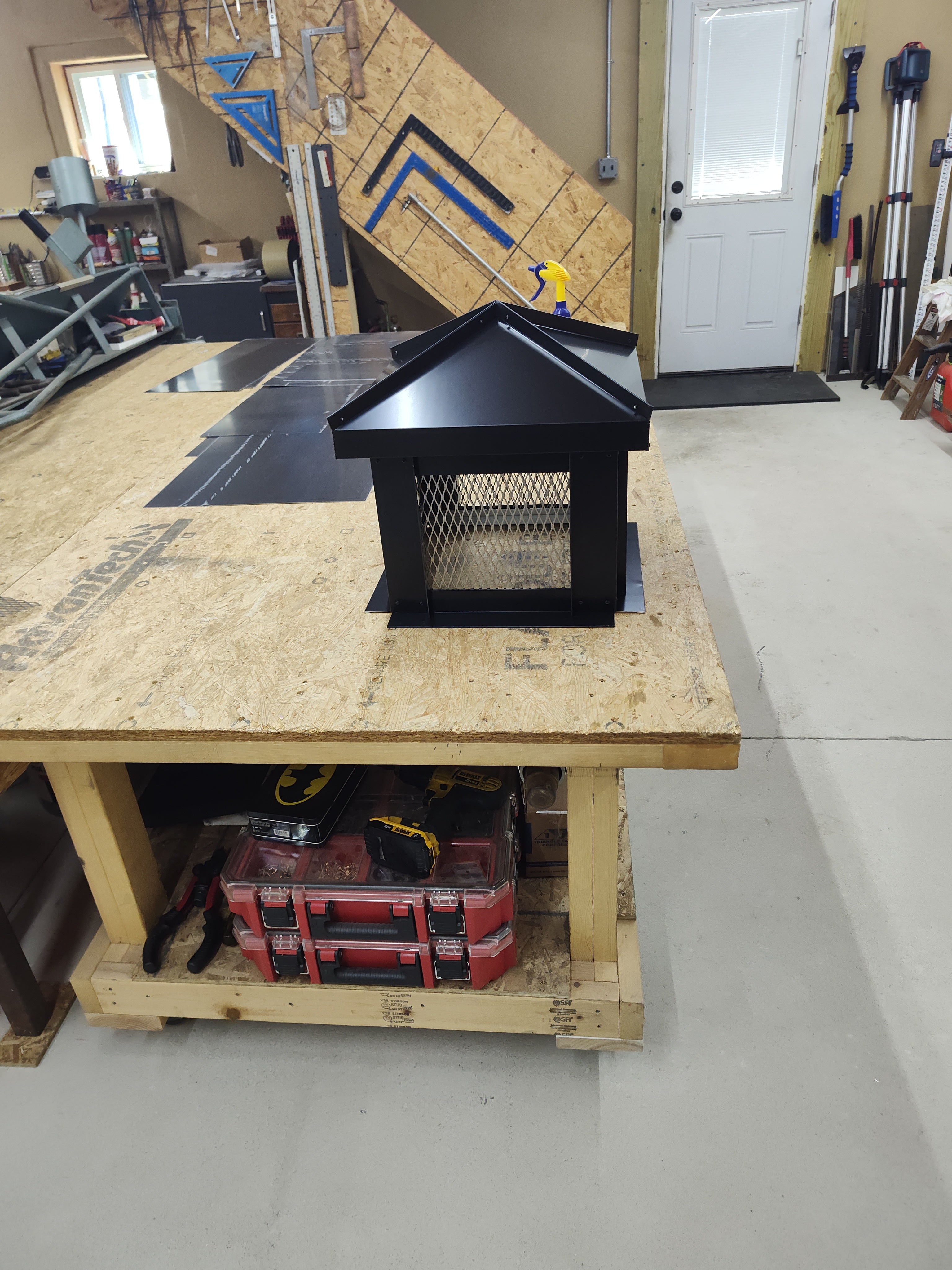 Black Kynar Finish Hip flue cover option — built to order ships USA wide