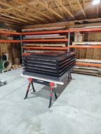 Louvered chimney cap louver panel detail — handcrafted aluminum by Archaic Metal Berlin NJ