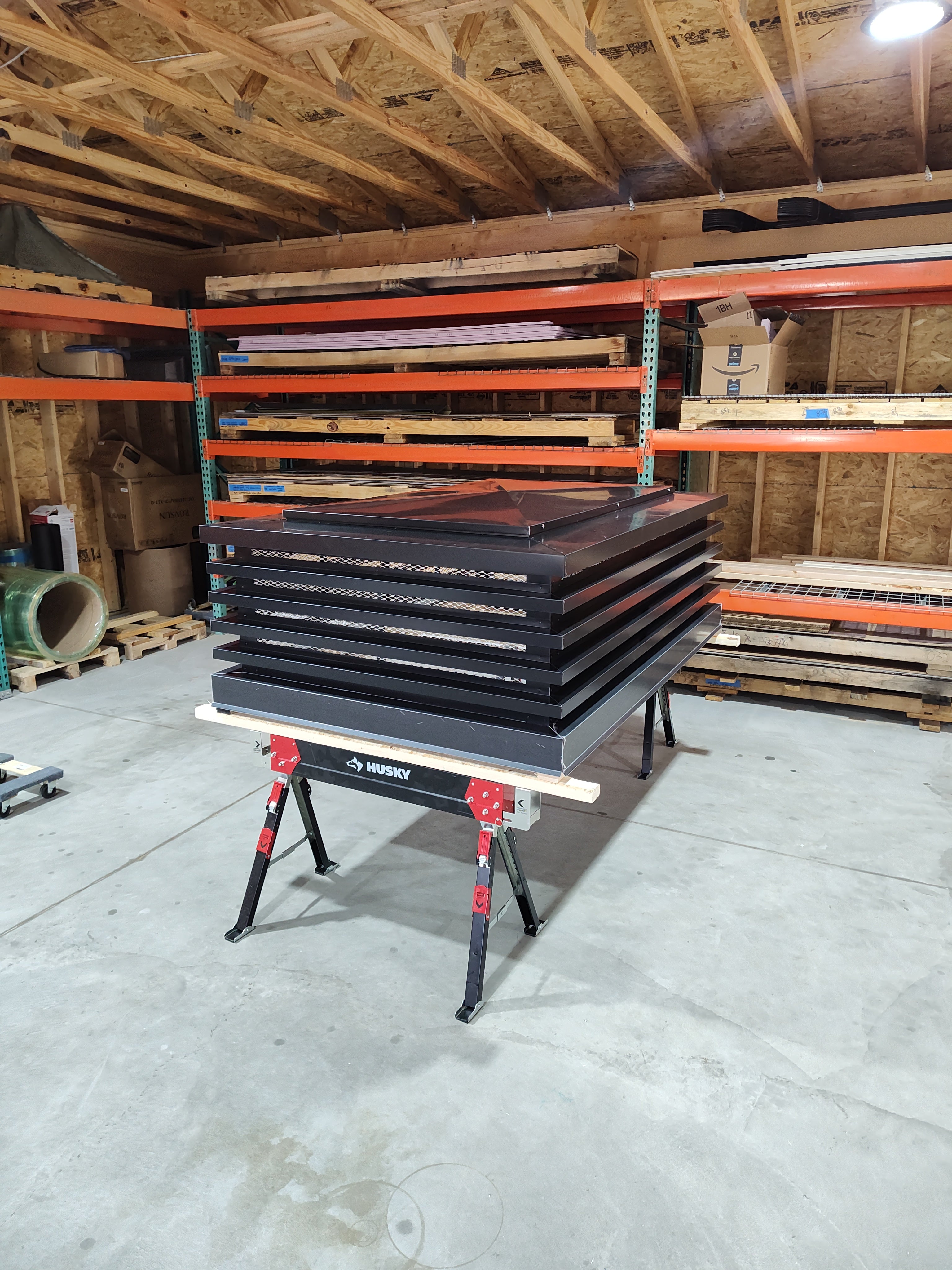 Louvered chimney cap louver panel detail — handcrafted aluminum by Archaic Metal Berlin NJ